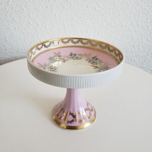 Antique 1893-1913 Rudolf Wachter Germany Bavaria Porcelain Compot  Pedestal Bowl